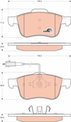 TRW GDB1647 Set placute frana, frana disc