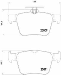 BREMBO P85124 Set placute frana, frana disc