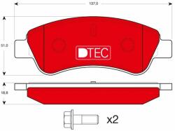 TRW GDB1463DTE Set placute frana, frana disc