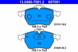 ATE 13.0460-7091.2 Set placute frana, frana disc