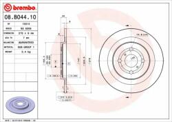 BREMBO 08. B044.10 Disc frana