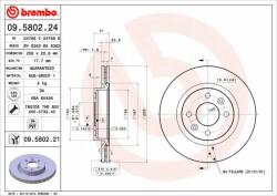 BREMBO 09.5802. 21 Disc frana