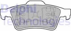 DELPHI LP1701 Set placute frana, frana disc