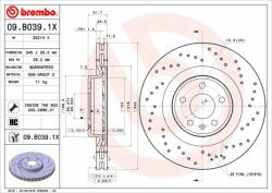BREMBO 09. B039.1X Disc frana