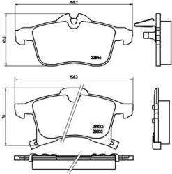 BREMBO P59045X Set placute frana, frana disc