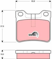TRW GDB1432 Set placute frana, frana disc
