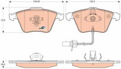 TRW GDB1617 Set placute frana, frana disc