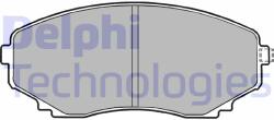 DELPHI LP1095 Set placute frana, frana disc