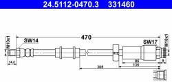 ATE 24.5112-0470.3 Furtun frana