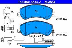 ATE 13.0460-3834.2 Set placute frana, frana disc