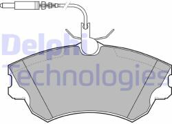 DELPHI LP1614 Set placute frana, frana disc