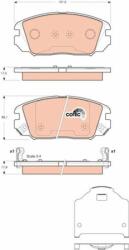 TRW GDB3409 Set placute frana, frana disc