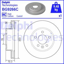 DELPHI BG9266C Disc frana