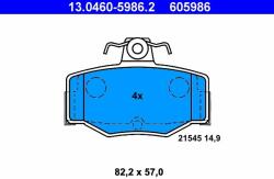 ATE 13.0460-5986.2 Set placute frana, frana disc