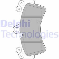 DELPHI LP1997 Set placute frana, frana disc