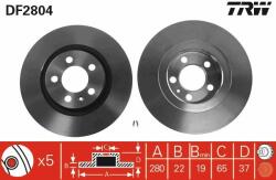 TRW DF2804 Disc frana - auto-piesa