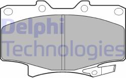 DELPHI LP962 Set placute frana, frana disc