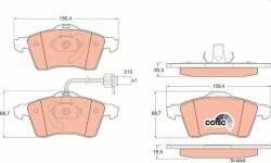 TRW GDB1391 Set placute frana, frana disc