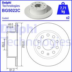 DELPHI BG5022C Disc frana