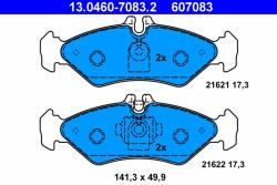ATE 13.0460-7083.2 Set placute frana, frana disc