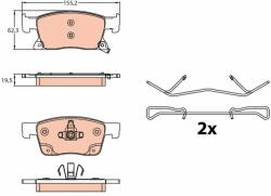 TRW GDB2139 Set placute frana, frana disc