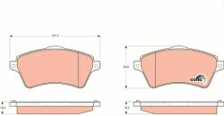 TRW GDB1473 Set placute frana, frana disc