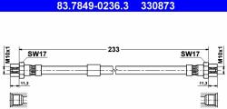 ATE 83.7849-0236.3 Furtun frana