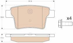 TRW GDB1988 Set placute frana, frana disc