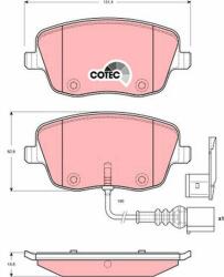 TRW GDB1472 Set placute frana, frana disc