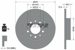 TEXTAR 92145203 Disc frana