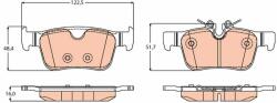TRW GDB2168 Set placute frana, frana disc