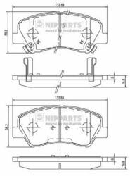 NIPPARTS N3600550 Set placute frana, frana disc