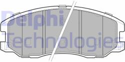 DELPHI LP1987 Set placute frana, frana disc