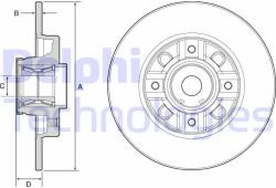 DELPHI BG9116RS Disc frana