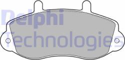 DELPHI LP1406 Set placute frana, frana disc
