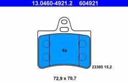 ATE 13.0460-4921.2 Set placute frana, frana disc