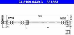 ATE 24.5169-0439.3 Furtun frana