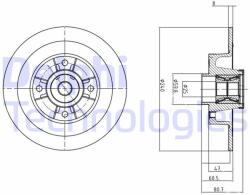 DELPHI BG9028RS Disc frana
