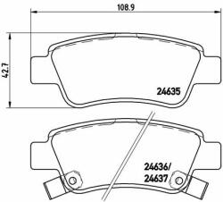 BREMBO P28046 Set placute frana, frana disc