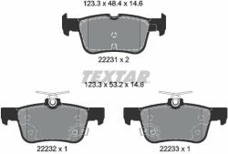 TEXTAR 2223103 Set placute frana, frana disc