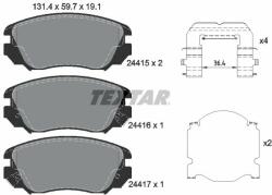 TEXTAR 2441501 Set placute frana, frana disc