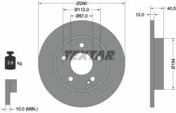 TEXTAR 92091203 Disc frana