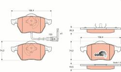 TRW GDB1403 Set placute frana, frana disc