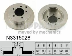 NIPPARTS N3315028 Disc frana