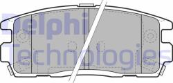 DELPHI LP1988 Set placute frana, frana disc