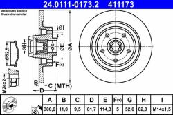 ATE 24.0111-0173.2 Disc frana