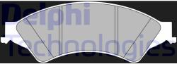DELPHI LP2484 Set placute frana, frana disc