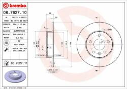 BREMBO 08.7627. 11 Disc frana