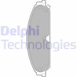 DELPHI LP2033 Set placute frana, frana disc