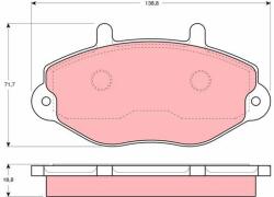 TRW GDB1080 Set placute frana, frana disc